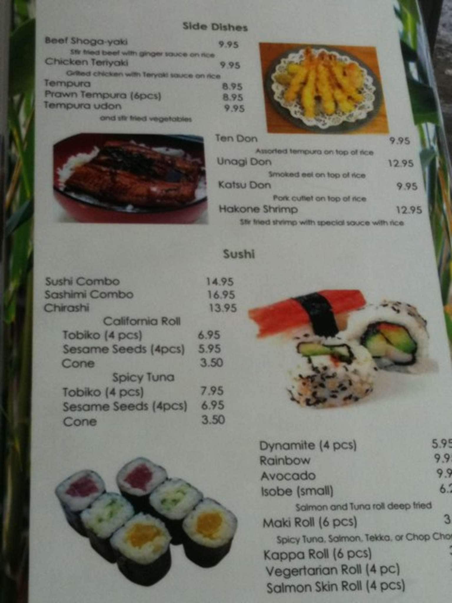 Menu of Hakone Japanese Cuisine photo4