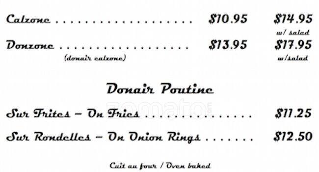 Menu of Halifax Donair & Bar 902 photo3