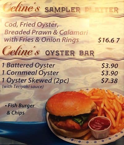 Menu of Celine’s Fish and Chips photo4