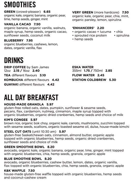 Menu of Kupfert & Kim photo2