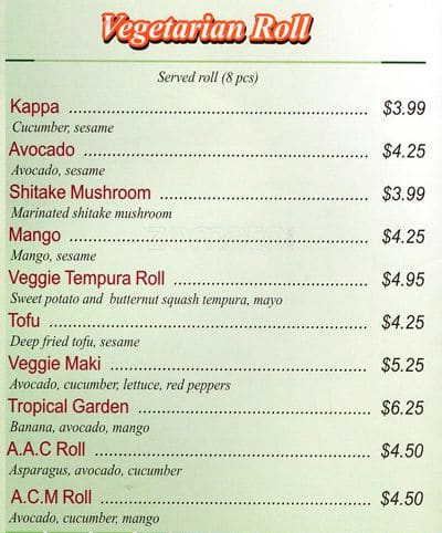 Menu of Sushi Park photo5