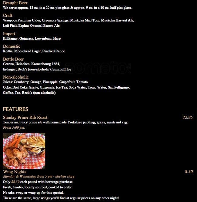 Menu of The Roy photo7