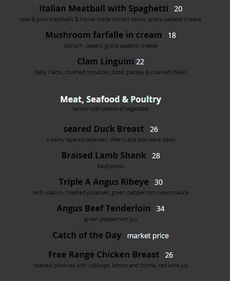 Menu of Gramercy Grill photo8