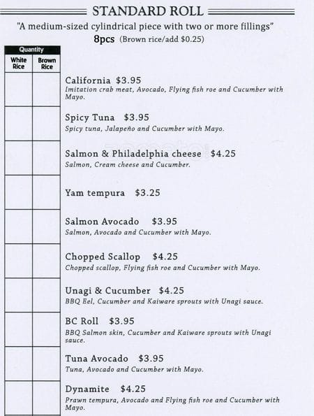 Menu of Rolls Kitchen photo2