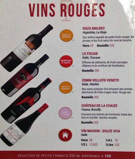 Menu of La Drave photo11