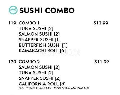 Menu of Sushi Bay photo9