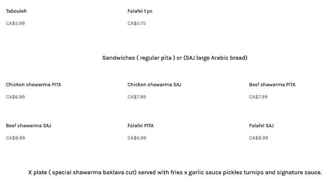 Menu of Shawarma X photo3