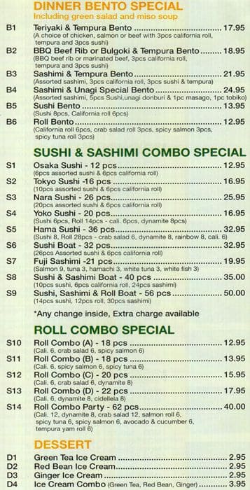 Menu of Nara Sushi photo6