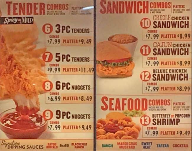 Menu of Popeyes photo3