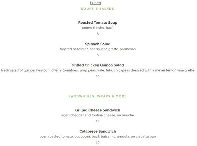 Menu of The Bottleneck photo2