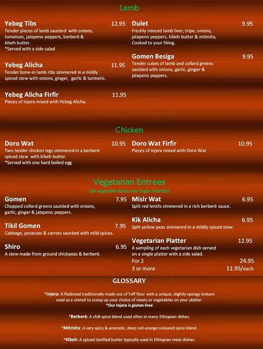 Menu of D’Afrique Restaurant & Bar photo4