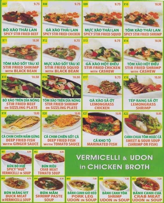 Menu of Mi Pho Song Vu photo3