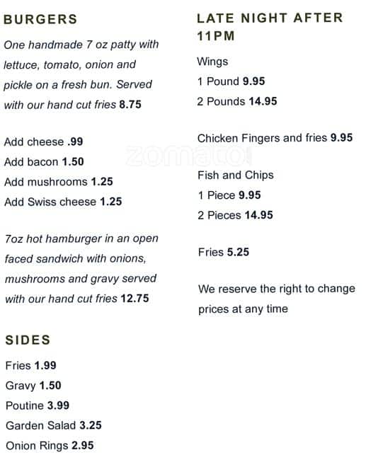 Menu of The Old Sod photo8