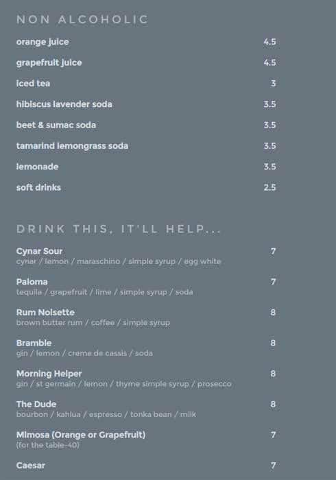 Menu of Clementine photo6