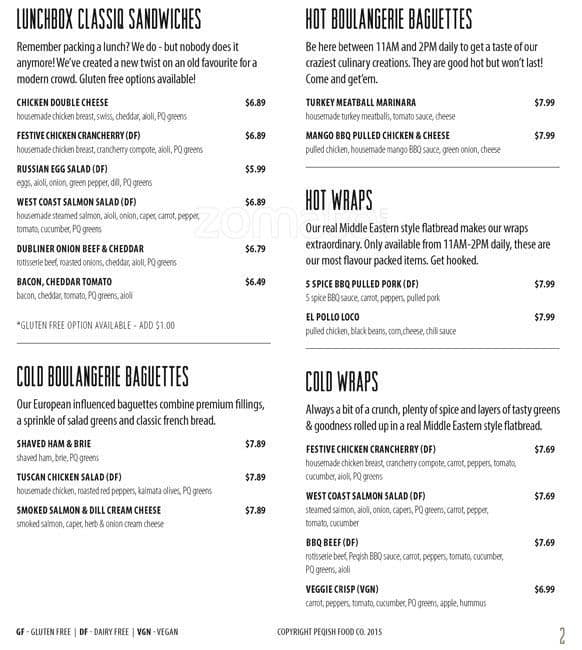 Menu of Peqish photo2