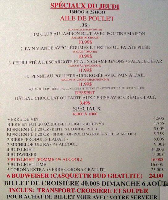 Menu of La Drave photo10