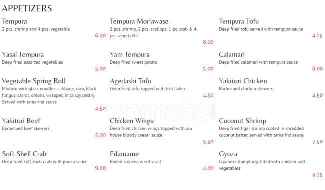 Menu of Prince Sushi photo4