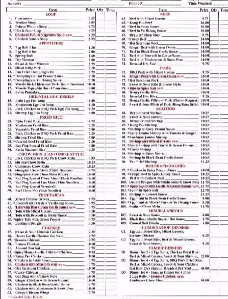 Menu of Kai Ping Restaurant photo2