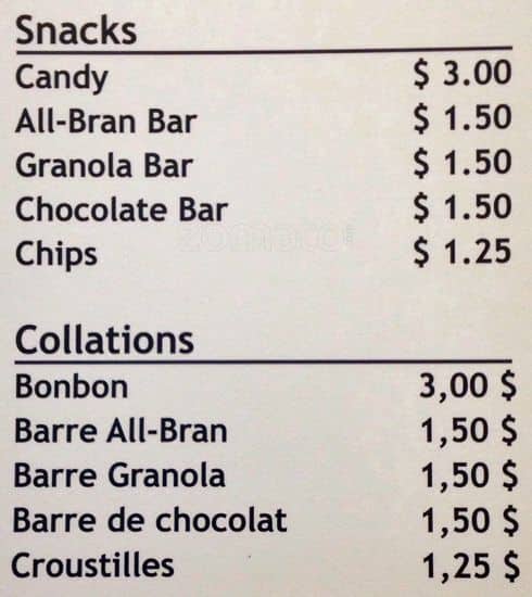 Menu of Cafétéria Des Beaux-Arts photo9