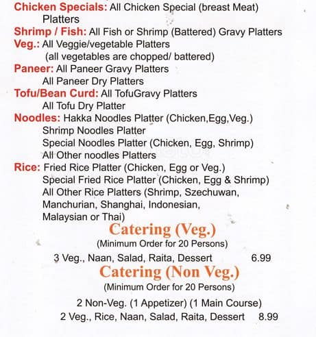 Menu of India Curry House photo11
