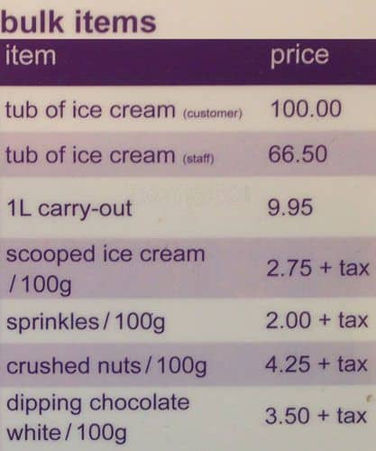 Menu of Purdy’s Chocolates photo3