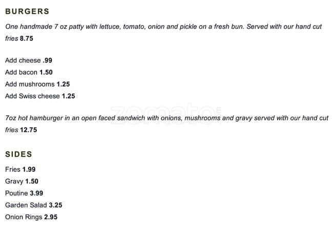 Menu of The Old Sod photo4