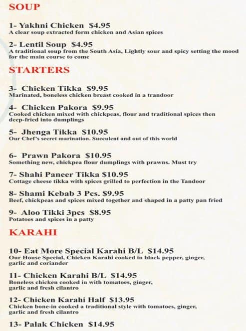 Menu of Eat More photo2