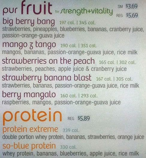 Menu of Purblendz photo2