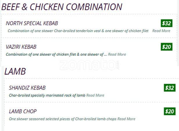 Menu of North Restaurant photo6