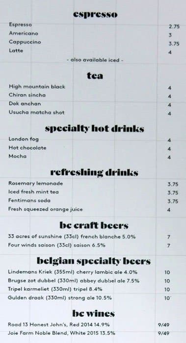 Menu of Nero Belgian Waffle Bar photo3