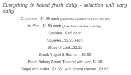 Menu of Sweetandsassyco. photo4