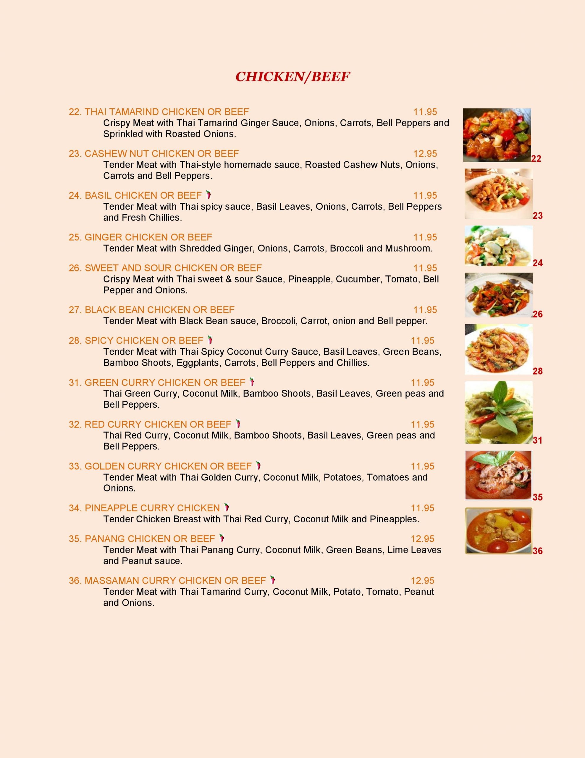 Menu of Thai Tamarind photo9