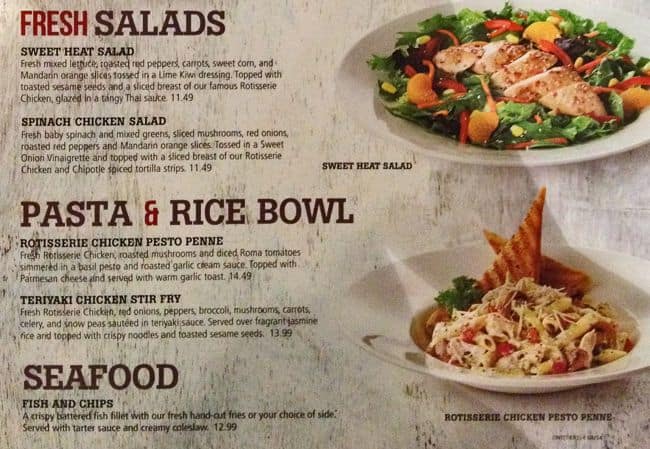 Menu of Swiss Chalet Express photo5