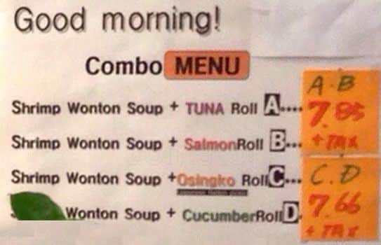 Menu of Sushi Zone photo3