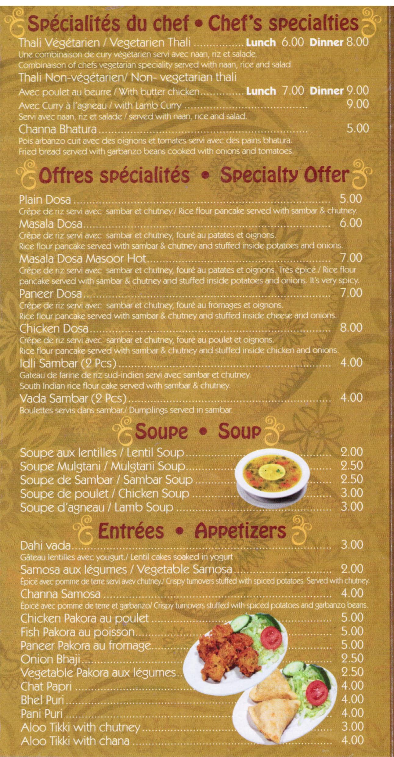 Menu of Palais D’Ajit photo4