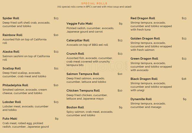 Menu of Kori Sushi photo6