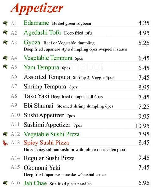 Menu of Sushi On Roncy photo2