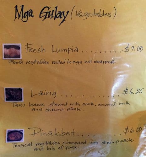 Menu of Goldilocks photo5