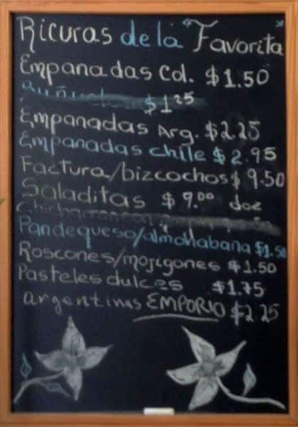 Menu of La Favorita photo2
