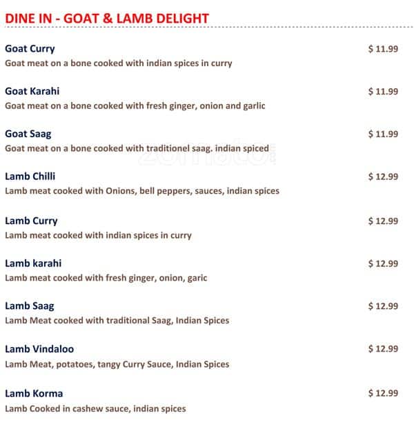 Menu of Planet India Restaurant photo4