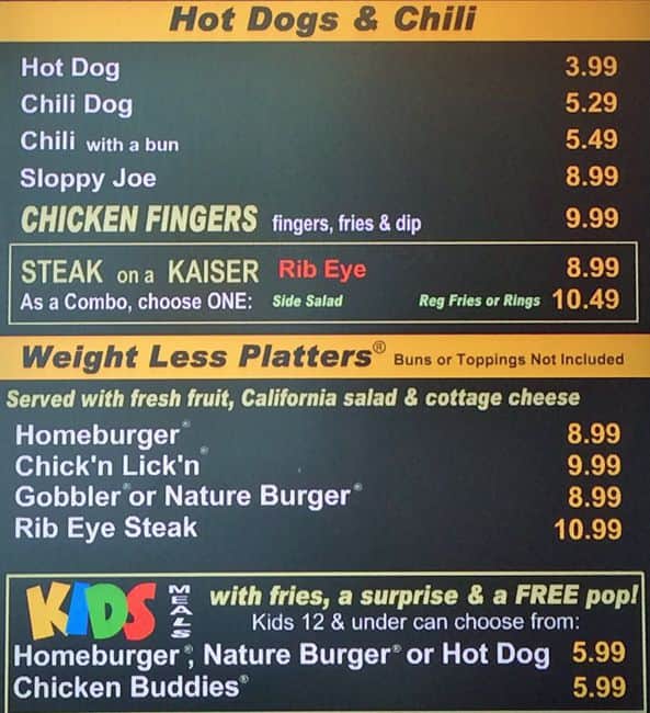 Menu of Lick’s photo3