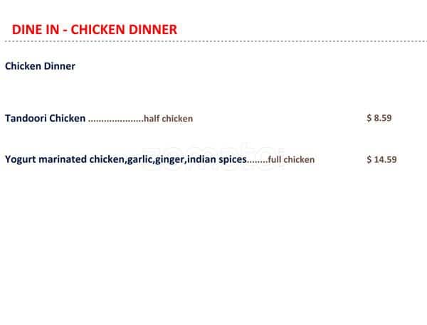 Menu of Planet India Restaurant photo3