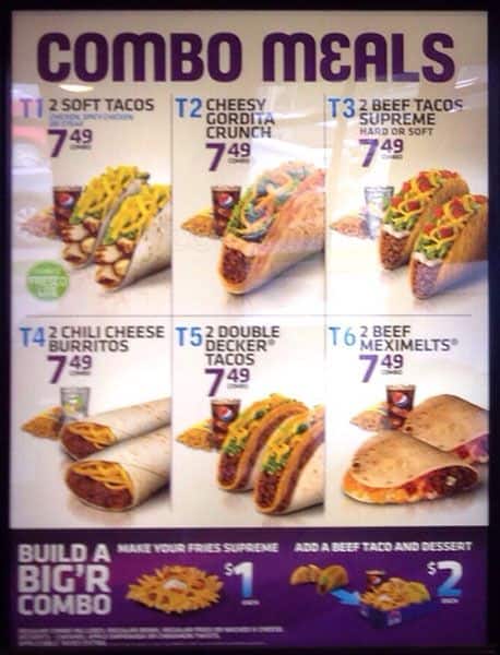 Menu of Taco Bell photo2