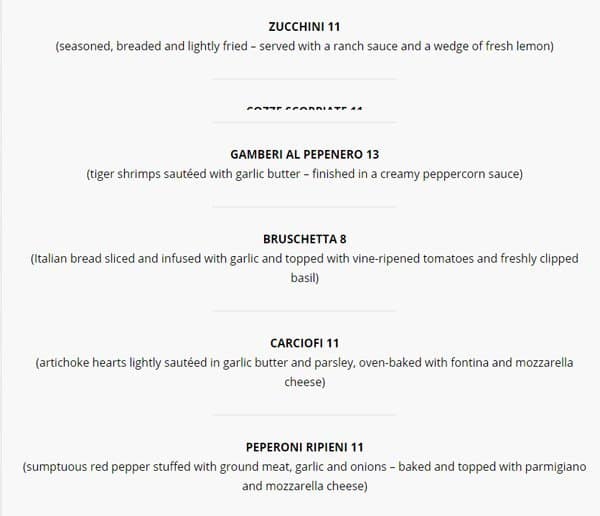 Menu of Poco Pazzo photo12