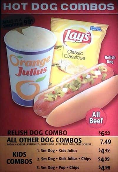 Menu of Orange Julius photo10