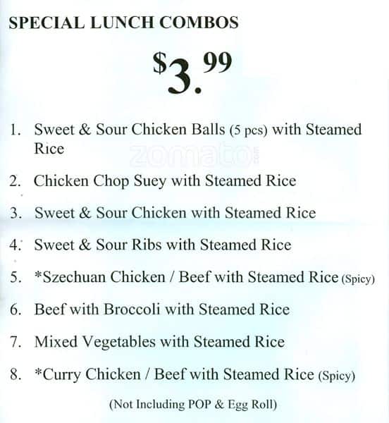 Menu of Southern China Restaurant photo9