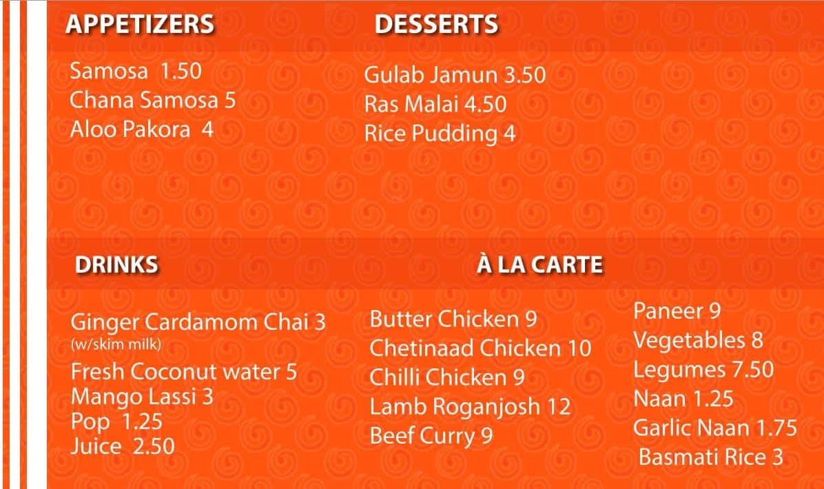 Menu of Curry Point photo4