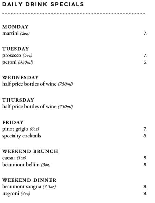 Menu of Beaumont Kitchen photo6