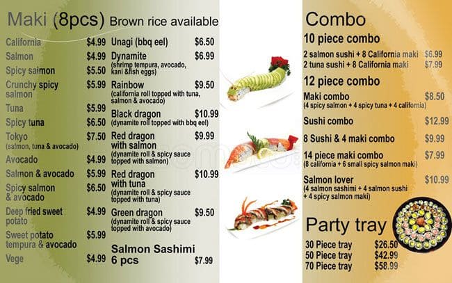 Menu of Sushi & BBbop photo2
