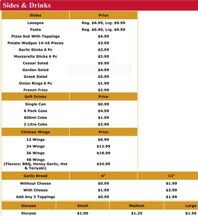Menu of Ocean Park Pizza photo5